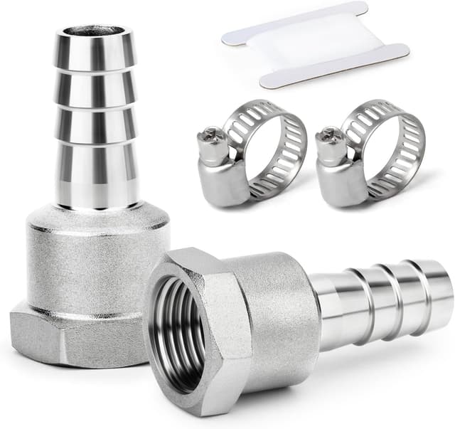 Detalle de Schlauchanschlüsse 304 Edelstahl 8 mm 1/2