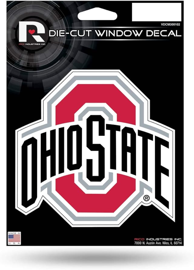 Detalle de Rico Industries NCAA Unisex Die Cut Vinyl Decal (5 x 7 inches)