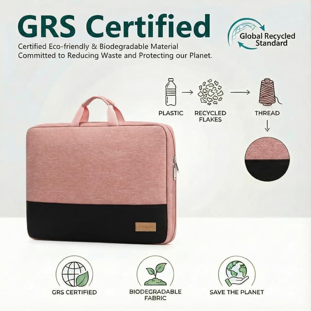 Detalle 2 de bagasin TSA-Laptop-Schutzhülle für 11–17 Zoll (wasserdicht, 4-lagig) – passend für MacBook, HP, Dell, Lenovo & Asus