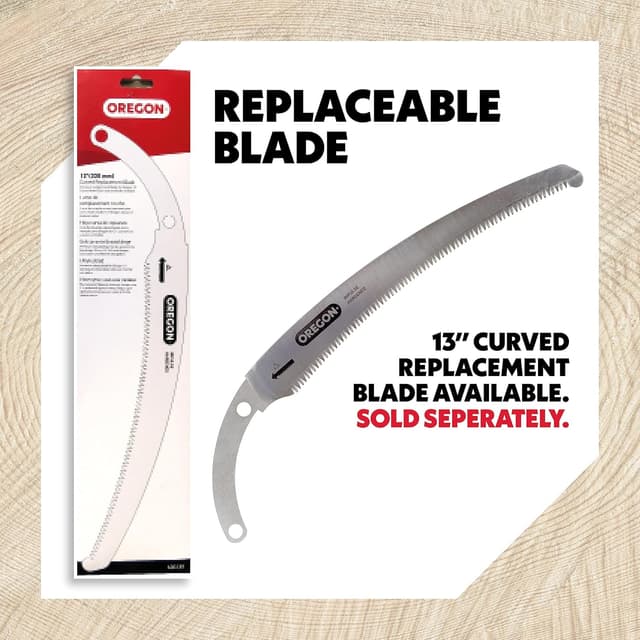 Thumbnail 5 de Oregon 13" sega a mano lama curva in acciaio giapponese 🪚