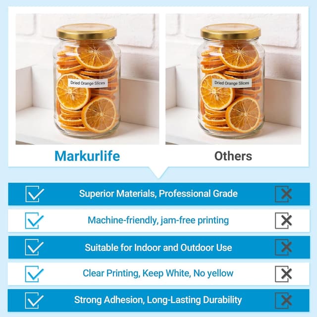 Detalle 2 de Markurlife TZe-231 6er Pack Schriftband 12 mm