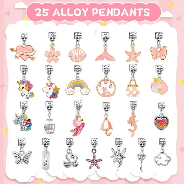 Thumbnail 2 de WEVOL Idee Regalo Bambina Kit Braccialetti 74 pezzi