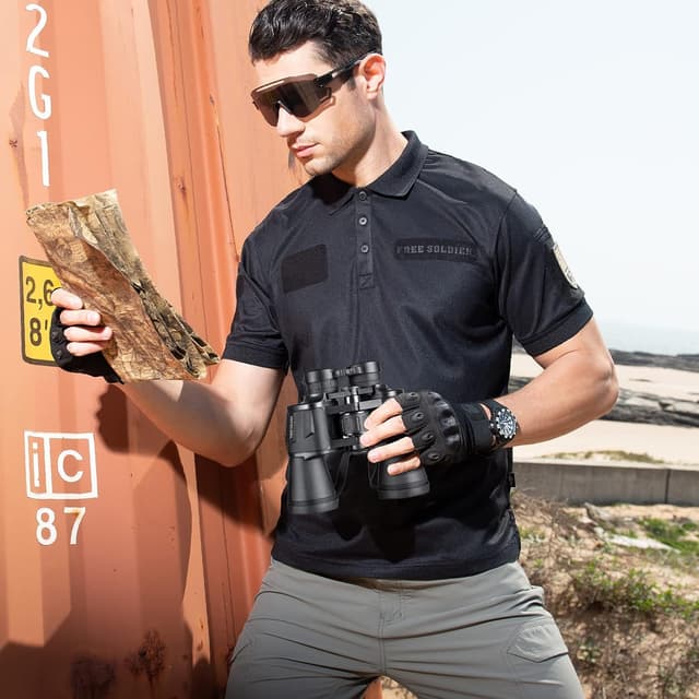 Thumbnail 4 de Binocolo Adulti Visione Notturna a Bassa Luce 10x50 Nero