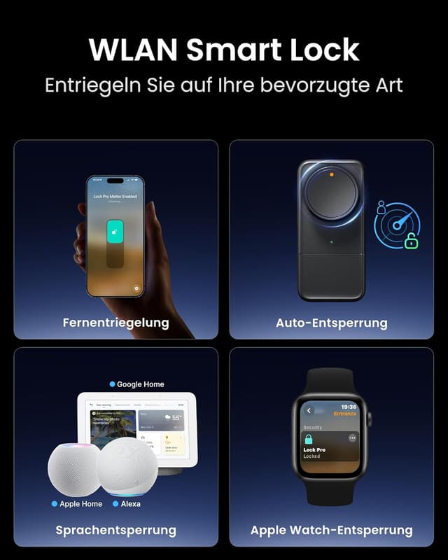 Thumbnail 4 de SwitchBot Smart Lock Pro Fingerabdruck-Türschloss