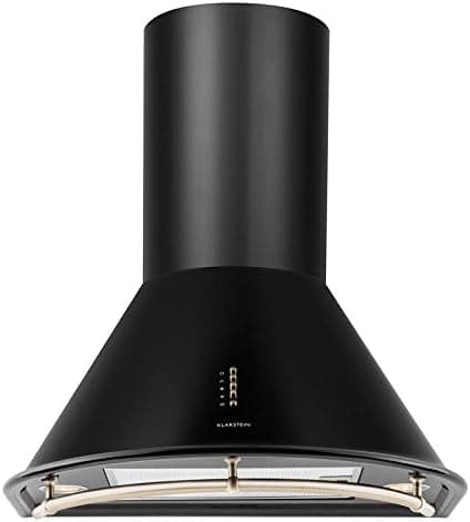 Detalle de Klarstein Noir - Campana Extractora Retro 430 m³/h 🖤
