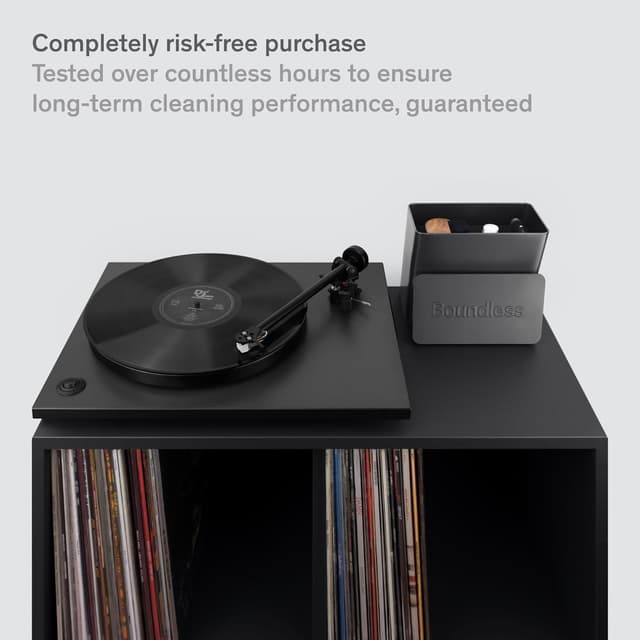 Detalle 2 de Boundless Audio Vinyl Record Cleaning Kit (8-in-1) with Carbon Fiber & Velvet Brushes, Stylus Cleaner & Storage Case