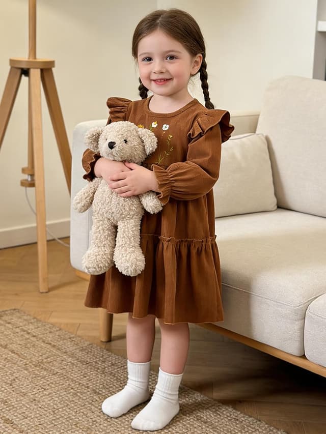 Thumbnail 4 de JiAmy Toddler Girls Dress 2-7 Years