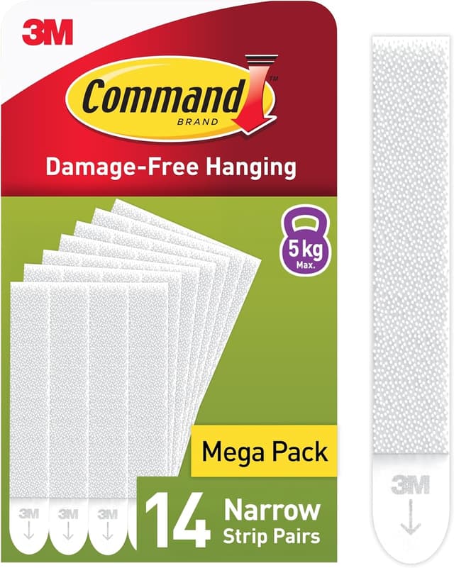 Imagen de Command Picture Hanging Strips Narrow 14 pairs 🖼 en OfertitasTOP