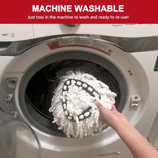 Thumbnail 6 de 4 Pack Mop Heads for O-Ceda Easy Wrin Spin