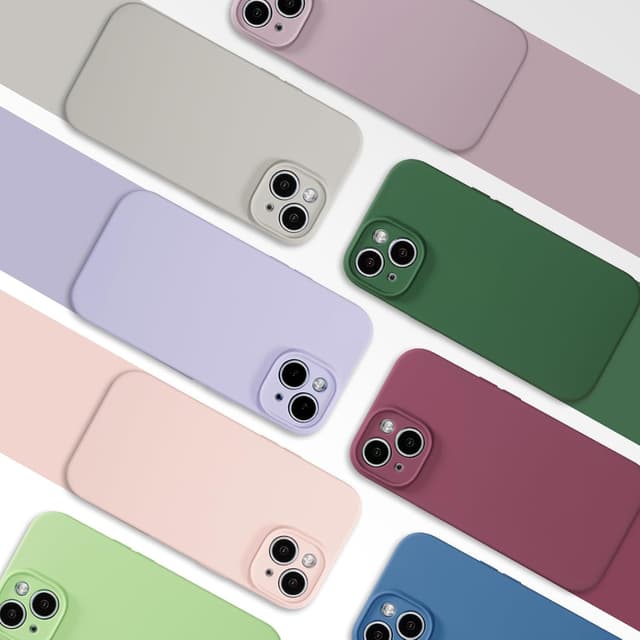 Thumbnail 6 de UCASONG iPhone 15 Plus Silicone Case (Liquid Silicone, Microfiber Lining) – White