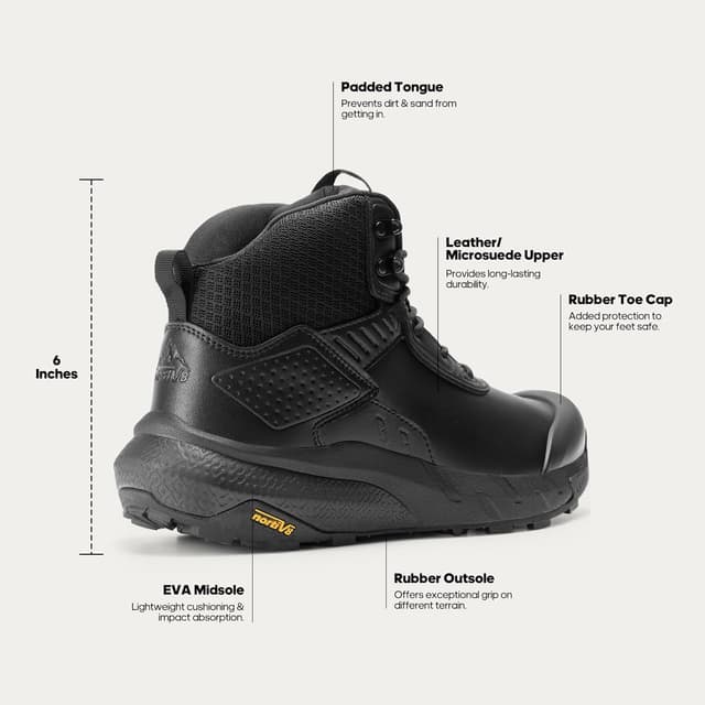 Thumbnail 6 de NORTIV 8 Men's Waterproof Tactical Work Boots