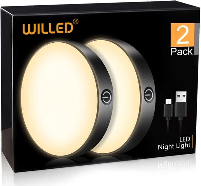 Thumbnail 6 de WILLED 3000K Dimmable Touch LED Puck Lights 2-pack