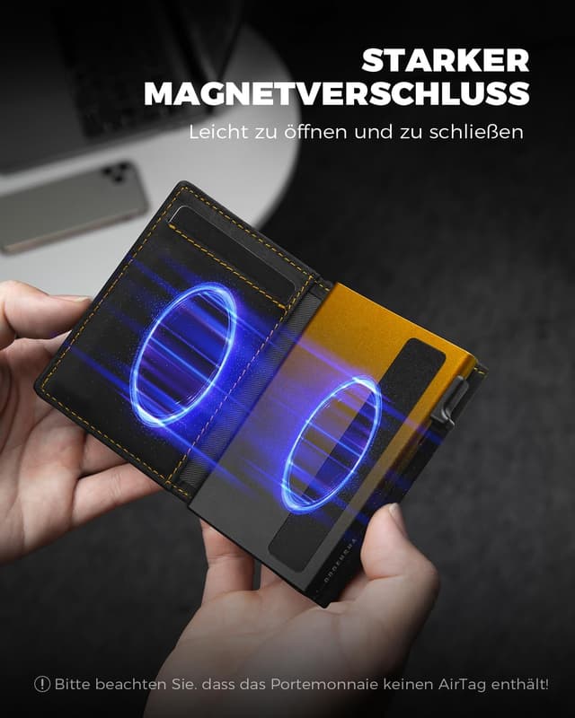 Detalle de DODENSHA Airtag Wallet für 10+ Karten