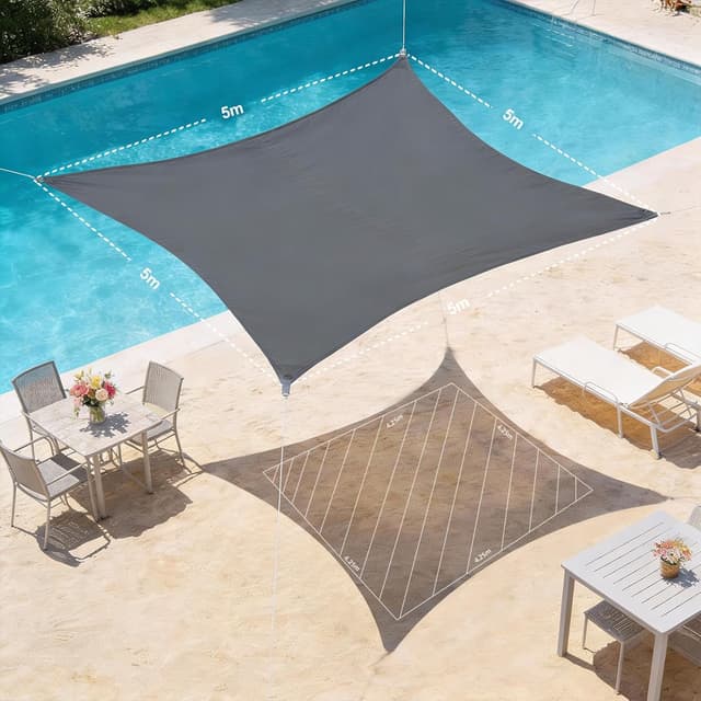 Detalle de HAIKUS tenda a vela impermeabile 5x5 m