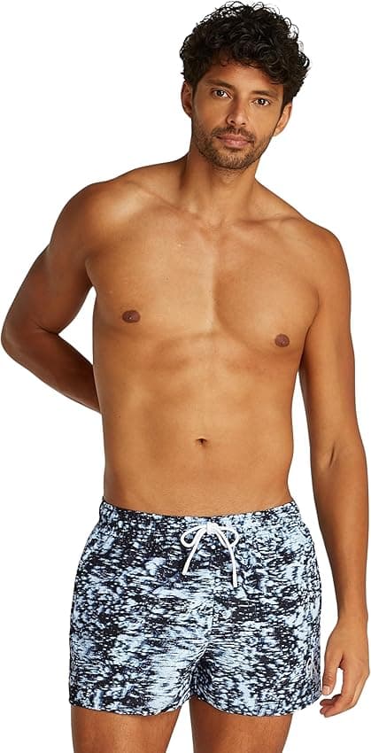 Detalle de Calvin Klein Bañador Hombre, Shorts con Cintura Ajustable 🏊