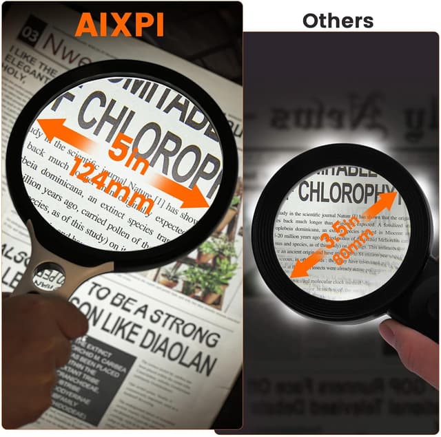 Thumbnail 1 de Magnifying Glass with Light 24LED, handheld 🔍