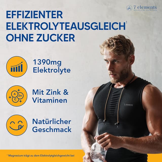 Detalle de Elektrolyte Pulver ohne Zucker 30 Stück