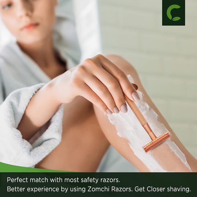 Thumbnail 3 de ZOMCHI Lames de rasoir de sûreté double tranchant (100 lames)