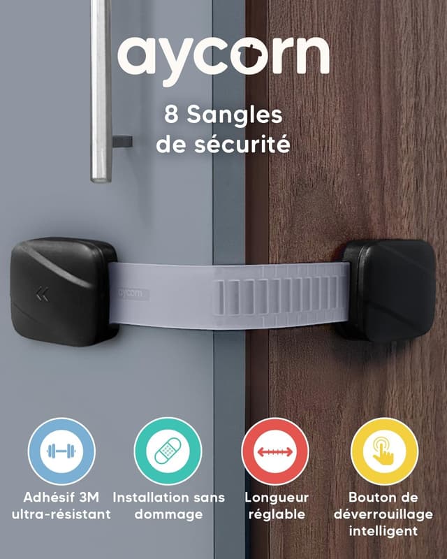 Thumbnail 1 de AYCORN Sangles de Sécurité 8x pour Bébé 🧷