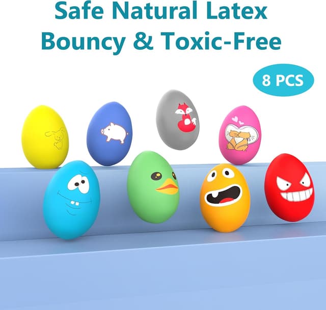 Thumbnail 6 de TONGKTAI Squeaky Dog Ball 8-pack