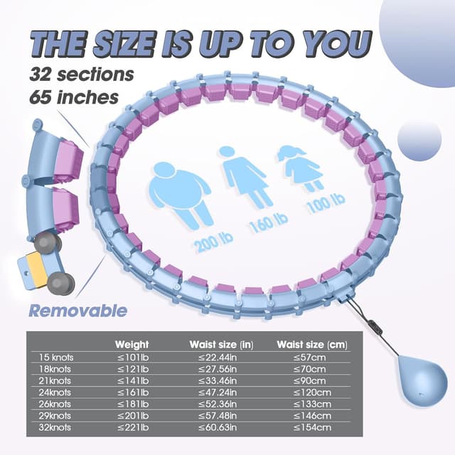 Detalle 2 de Smart Hoop Reifen für Erwachsene 57–165 cm