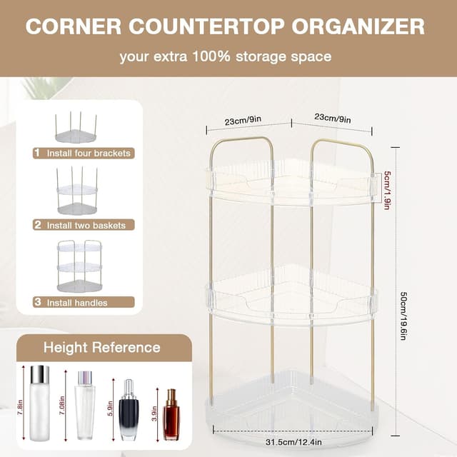 Thumbnail 5 de Cozary Trucci 3 Livelli Organizer Trucco