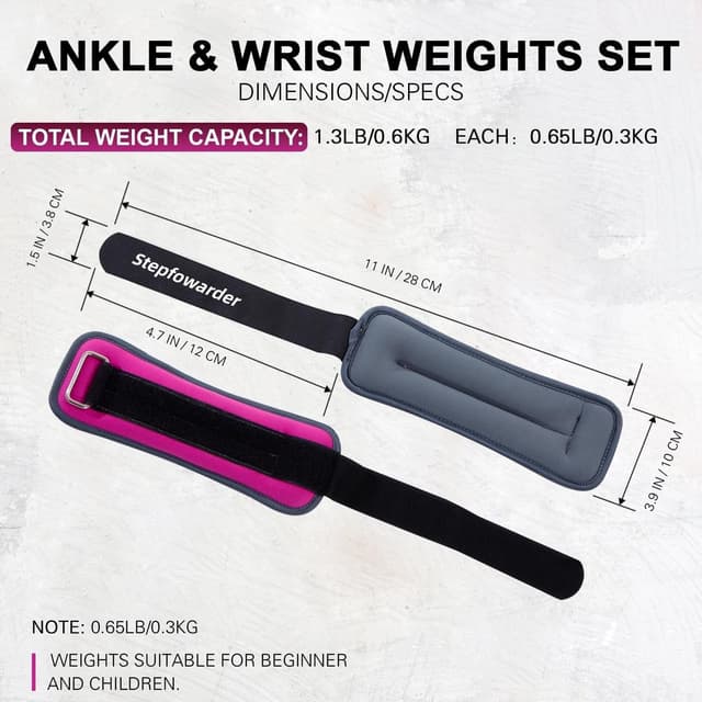 Thumbnail 5 de Stepfowarder Ankle Wrist Weights 0.3–1kg Pair