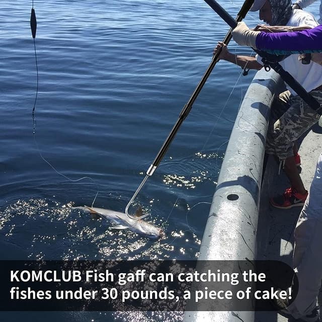 Detalle 2 de KOMCLUB SLK-47.24" Telescopic Fishing Gaff 🎣