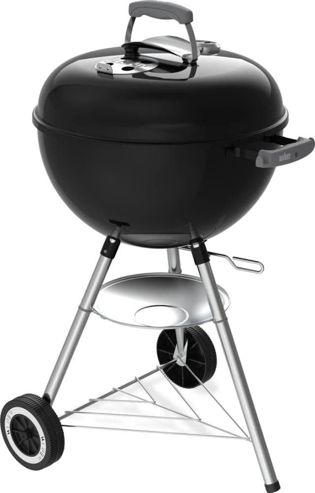 Detalle de Weber Original Kettle 47 cm Schwarz – Holzkohlegrill für direktes & indirektes Grillen