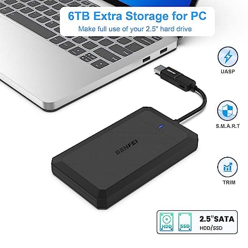 Thumbnail 4 de BENFEI Carcasa SSD 2,5" USB-C 5 Gbps