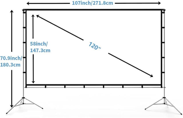 Detalle de Vamvo 120 inch projector screen with stand