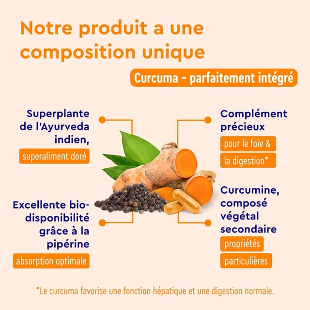 Thumbnail 5 de Curcuma avec Extrait de Poivre 400 gélules