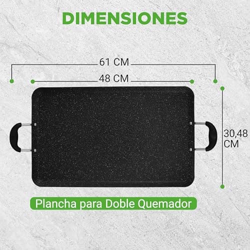 Thumbnail 5 de NutriChef Plaque Double Brûleur Antiadhésive ⚙