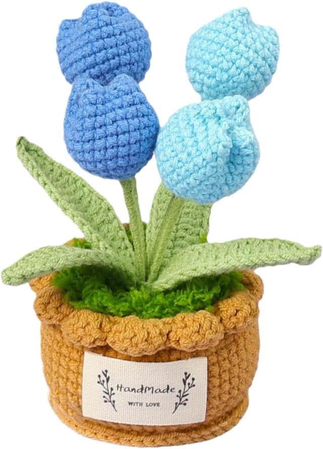 Imagen de UniqKaliber Häkel-Tulpen fertiger Blumenstrauß en OfertitasTOP