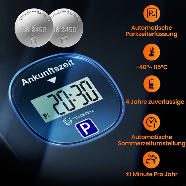 Thumbnail 4 de Gooofly Elektronische Parkscheibe Automatisch 2 Batterien