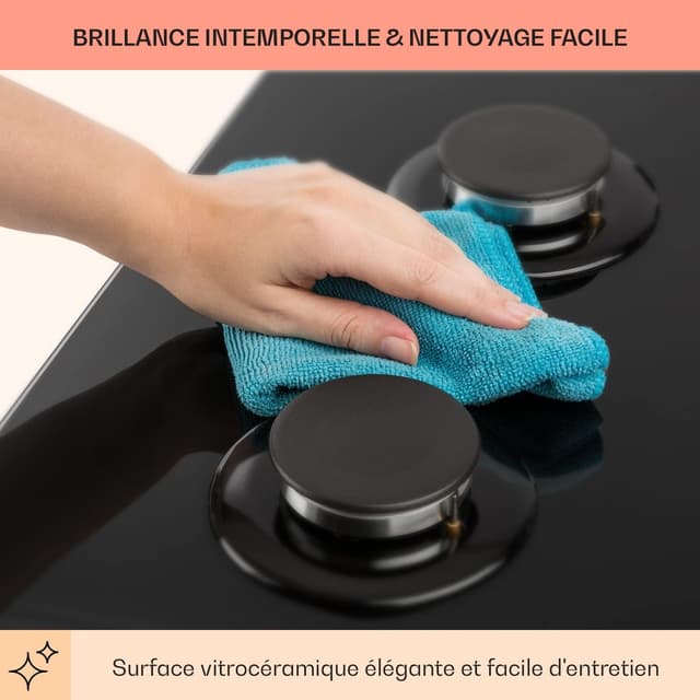 Thumbnail 6 de Klarstein Tables de Cuisson électrique à 2 feux (4000 W) en acier inox : plaque gaz/camping avec sécurité