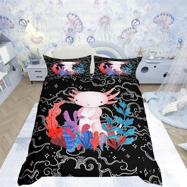 Detalle 2 de Loussiesd Graffiti Style Hip Hop 3-Piece Bedding Set with Zipper (Kids/Teens Duvet Cover & Pillowcases)