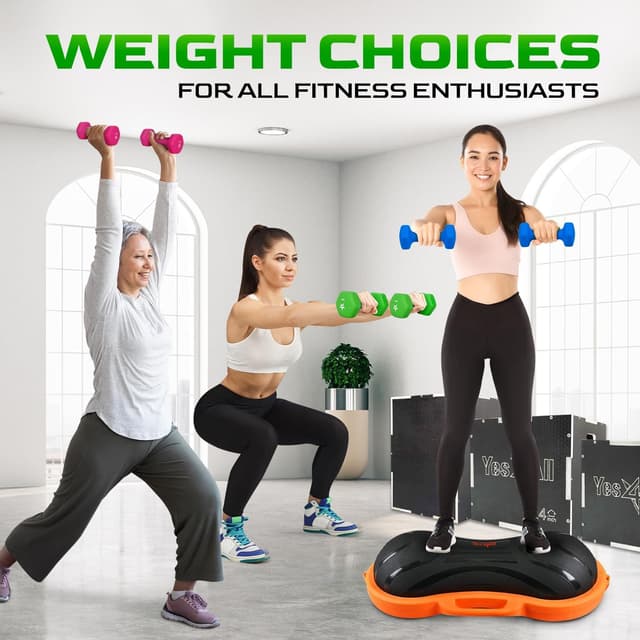 Detalle de Yes4All set manubri palestra in neoprene esagonali con impugnatura ergonomica (coppia)