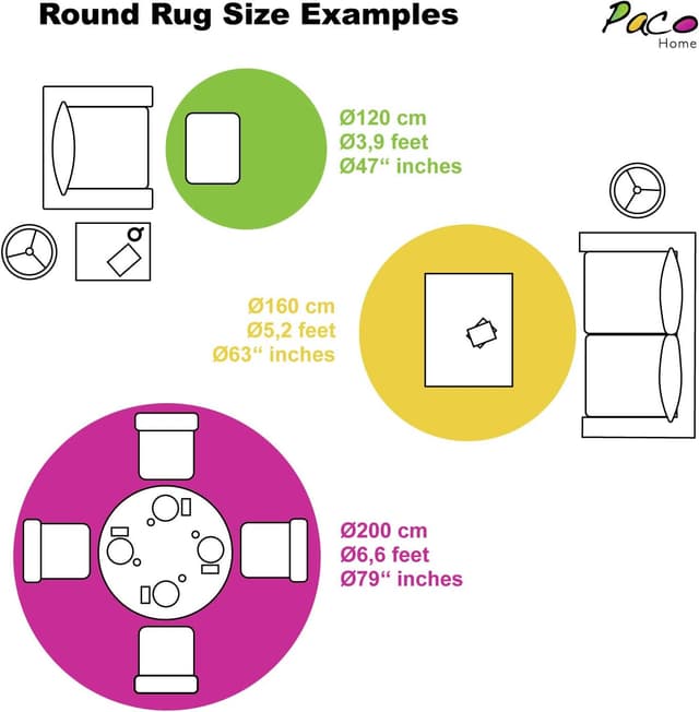 Thumbnail 6 de Paco Home Alfombra Salón Shaggy Rombos Cremal, 60x100 cm