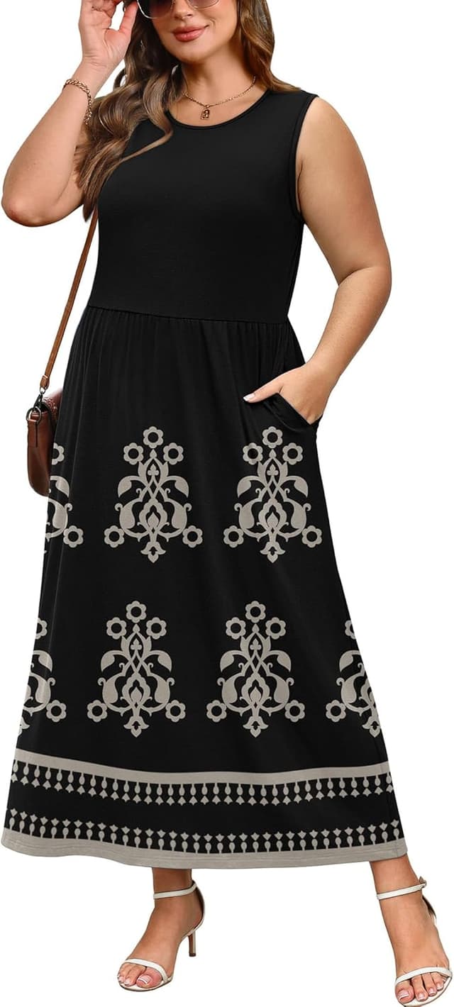 Detalle 2 de WIHOLL Summer Dresses 2026 Maxi Dress 1 pocket