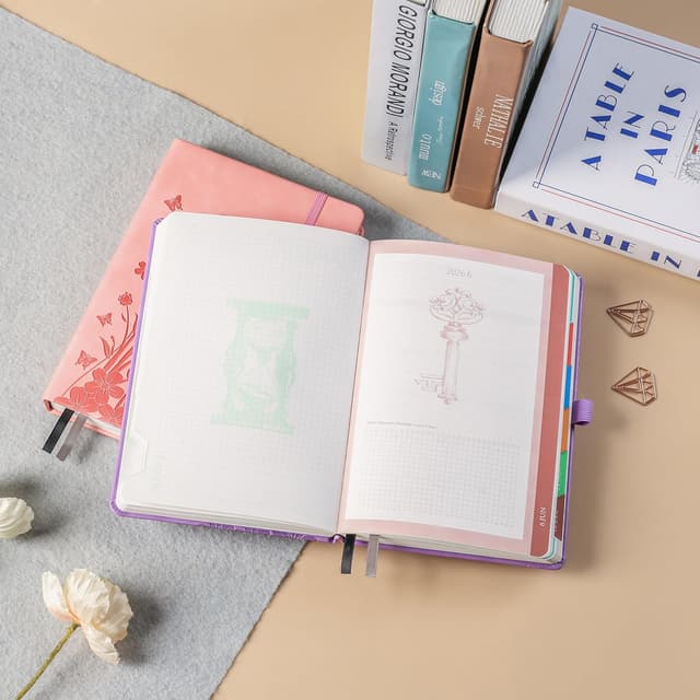 Thumbnail 3 de Agenda 2026 dia por página A5 floral