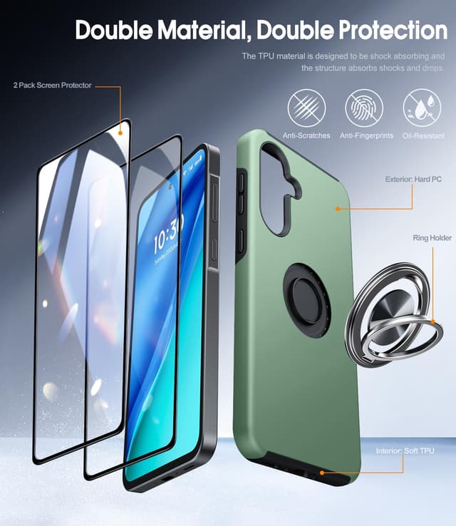 Thumbnail 6 de Samsung Galaxy A56 5G case with 360° ring