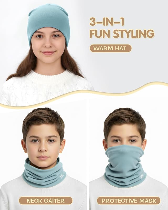 Detalle de Cache-cou enfant YANIKY : tour de cou doux et respirant, taille unique