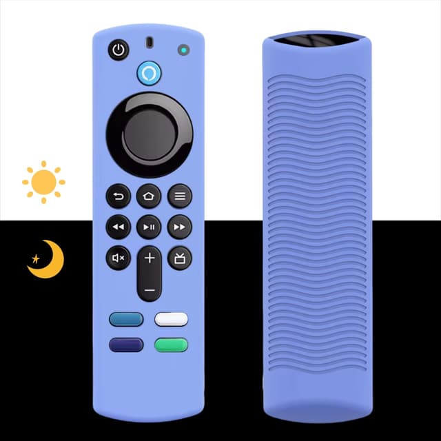Detalle de Avtbeisty 2-Pack Silicone Remote Covers for 3rd Gen 4K/HD Streaming Remotes (Purple & Sky Blue)