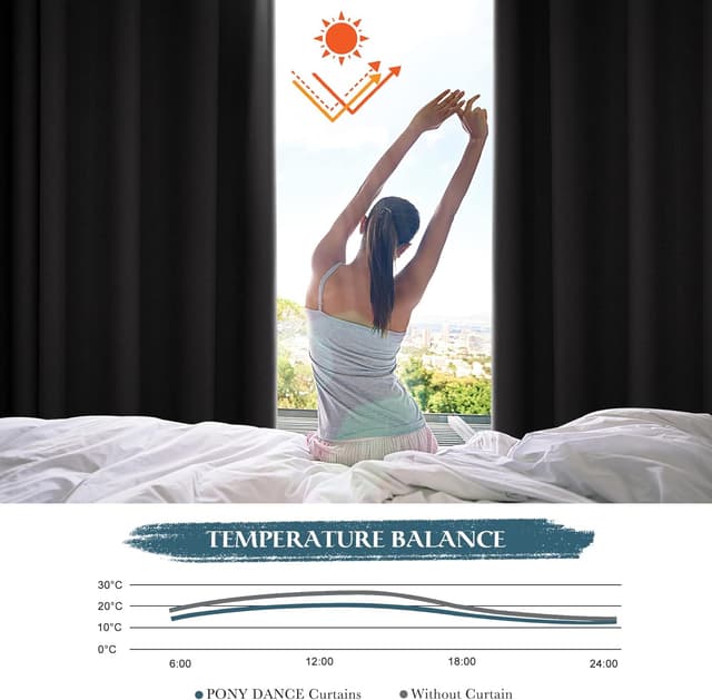 Thumbnail 2 de Pony Dance Türvorhang Blickdicht 210x132 cm