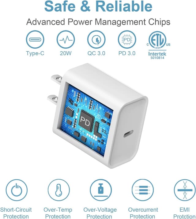Thumbnail 4 de 20W USB-C iPhone Charger for Fast Charging