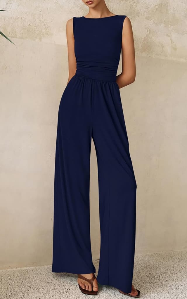 Thumbnail 5 de PRETTYGARDEN One Piece Jumpsuits Wide-Leg Romper 👗