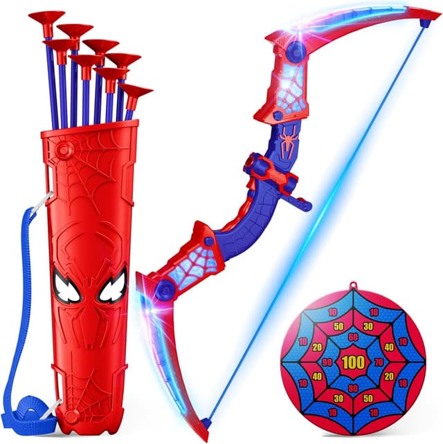 Imagen de Spider Toy Bow and Arrow Set with LED Lights en OfertitasTOP