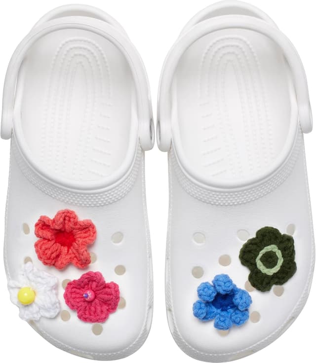 Detalle de Crocs Crochet Floral Mix (5) – Breloques multicolores, taille unique