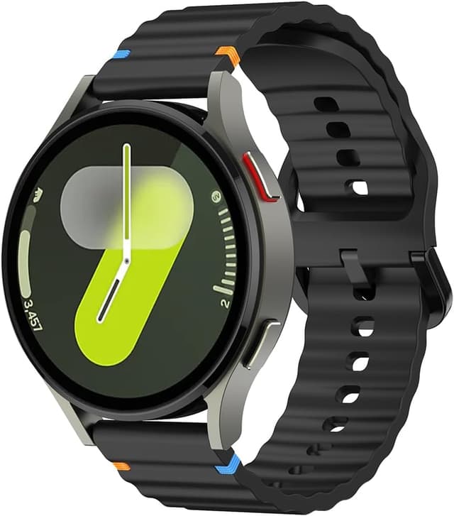 Detalle de BYISYUE 22mm silicone watch strap (TPU sport band) for Polar Vantage models, OPPO Watch X/2/2R and OnePlus Watch 3 47mm